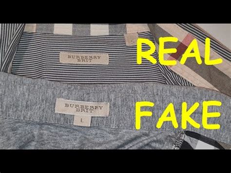 burberry brit tag real vs fake|Burberry Brit labels.